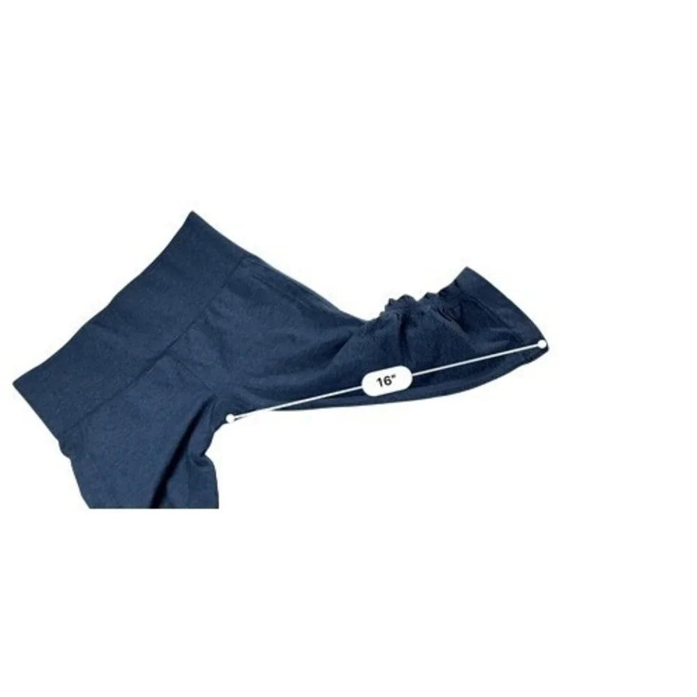 Lululemon Ebb & Flow Street Cropped Seamless Leggings 6 Blue Activewear‎